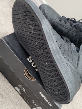 Supra Black high-Top Skate Sneakers Muskas Vaiders